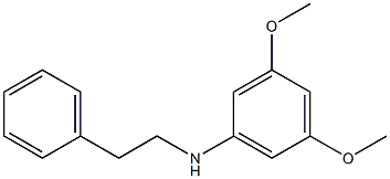 3,5-dimethoxy-N-(2-phenylethyl)aniline 结构式