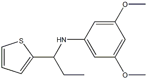 3,5-dimethoxy-N-[1-(thiophen-2-yl)propyl]aniline 结构式