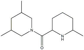 3,5-dimethyl-1-[(6-methylpiperidin-2-yl)carbonyl]piperidine 结构式
