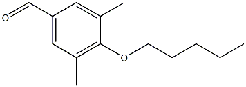 3,5-dimethyl-4-(pentyloxy)benzaldehyde 结构式