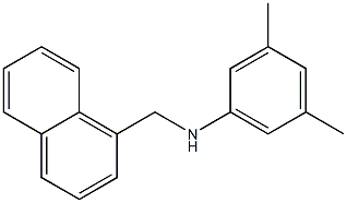 3,5-dimethyl-N-(naphthalen-1-ylmethyl)aniline 结构式