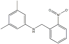 3,5-dimethyl-N-[(2-nitrophenyl)methyl]aniline 结构式