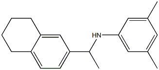 3,5-dimethyl-N-[1-(5,6,7,8-tetrahydronaphthalen-2-yl)ethyl]aniline 结构式