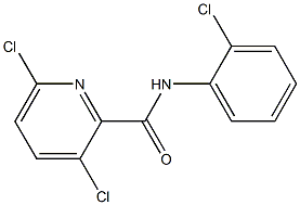 3,6-dichloro-N-(2-chlorophenyl)pyridine-2-carboxamide 结构式