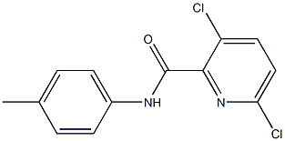 3,6-dichloro-N-(4-methylphenyl)pyridine-2-carboxamide 结构式