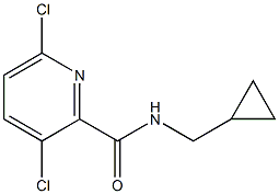 3,6-dichloro-N-(cyclopropylmethyl)pyridine-2-carboxamide 结构式