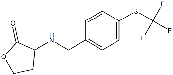 3-[({4-[(trifluoromethyl)sulfanyl]phenyl}methyl)amino]oxolan-2-one 结构式