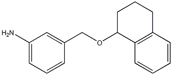 3-[(1,2,3,4-tetrahydronaphthalen-1-yloxy)methyl]aniline 结构式
