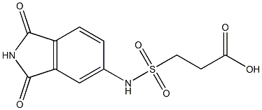 3-[(1,3-dioxo-2,3-dihydro-1H-isoindol-5-yl)sulfamoyl]propanoic acid 结构式