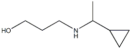 3-[(1-cyclopropylethyl)amino]propan-1-ol 结构式