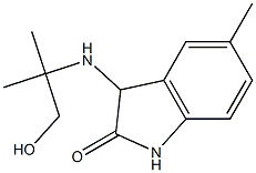 3-[(1-hydroxy-2-methylpropan-2-yl)amino]-5-methyl-2,3-dihydro-1H-indol-2-one 结构式