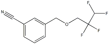 3-[(2,2,3,3-tetrafluoropropoxy)methyl]benzonitrile 结构式
