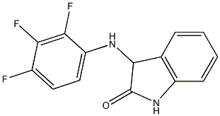 3-[(2,3,4-trifluorophenyl)amino]-2,3-dihydro-1H-indol-2-one 结构式