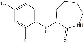3-[(2,4-dichlorophenyl)amino]azepan-2-one 结构式