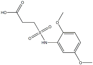 3-[(2,5-dimethoxyphenyl)sulfamoyl]propanoic acid 结构式