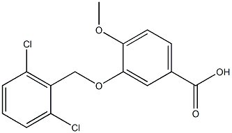 3-[(2,6-dichlorophenyl)methoxy]-4-methoxybenzoic acid 结构式