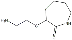 3-[(2-aminoethyl)sulfanyl]azepan-2-one 结构式