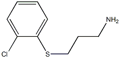 3-[(2-chlorophenyl)thio]propan-1-amine 结构式