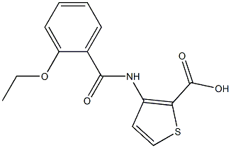 3-[(2-ethoxybenzoyl)amino]thiophene-2-carboxylic acid 结构式