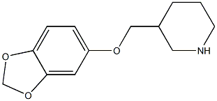 3-[(2H-1,3-benzodioxol-5-yloxy)methyl]piperidine 结构式