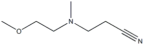 3-[(2-methoxyethyl)(methyl)amino]propanenitrile 结构式