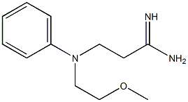 3-[(2-methoxyethyl)(phenyl)amino]propanimidamide 结构式