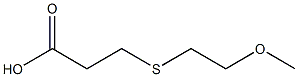 3-[(2-methoxyethyl)thio]propanoic acid 结构式