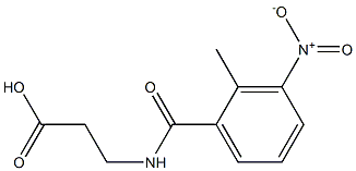 3-[(2-methyl-3-nitrophenyl)formamido]propanoic acid 结构式