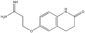 3-[(2-oxo-1,2,3,4-tetrahydroquinolin-6-yl)oxy]propanimidamide 结构式