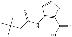 3-[(3,3-dimethylbutanoyl)amino]thiophene-2-carboxylic acid 结构式