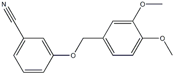 3-[(3,4-dimethoxybenzyl)oxy]benzonitrile 结构式