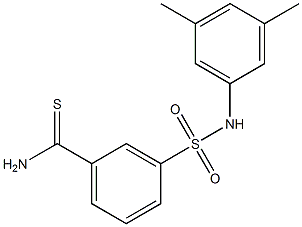 3-[(3,5-dimethylphenyl)sulfamoyl]benzene-1-carbothioamide 结构式