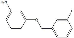 3-[(3-fluorobenzyl)oxy]aniline 结构式