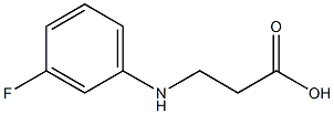 3-[(3-fluorophenyl)amino]propanoic acid 结构式