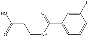 3-[(3-iodophenyl)formamido]propanoic acid 结构式