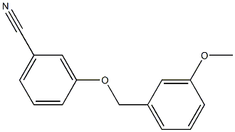 3-[(3-methoxyphenyl)methoxy]benzonitrile 结构式