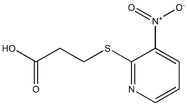 3-[(3-nitropyridin-2-yl)thio]propanoic acid 结构式