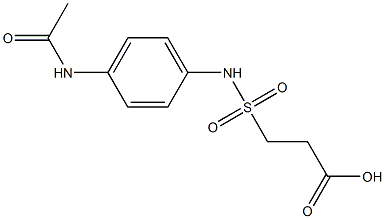 3-[(4-acetamidophenyl)sulfamoyl]propanoic acid 结构式