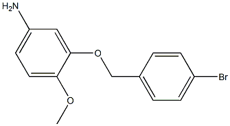 3-[(4-bromobenzyl)oxy]-4-methoxyaniline 结构式