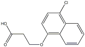 3-[(4-chloro-1-naphthyl)oxy]propanoic acid 结构式