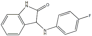 3-[(4-fluorophenyl)amino]-2,3-dihydro-1H-indol-2-one 结构式