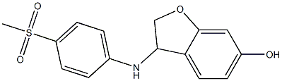 3-[(4-methanesulfonylphenyl)amino]-2,3-dihydro-1-benzofuran-6-ol 结构式