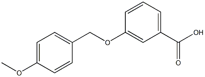 3-[(4-methoxyphenyl)methoxy]benzoic acid 结构式
