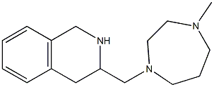 3-[(4-methyl-1,4-diazepan-1-yl)methyl]-1,2,3,4-tetrahydroisoquinoline 结构式