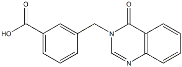 3-[(4-oxo-3,4-dihydroquinazolin-3-yl)methyl]benzoic acid 结构式