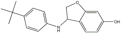 3-[(4-tert-butylphenyl)amino]-2,3-dihydro-1-benzofuran-6-ol 结构式