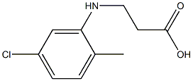 3-[(5-chloro-2-methylphenyl)amino]propanoic acid 结构式