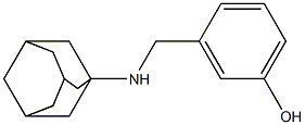 3-[(adamantan-1-ylamino)methyl]phenol 结构式