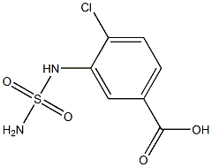 3-[(aminosulfonyl)amino]-4-chlorobenzoic acid 结构式