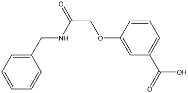 3-[(benzylcarbamoyl)methoxy]benzoic acid 结构式